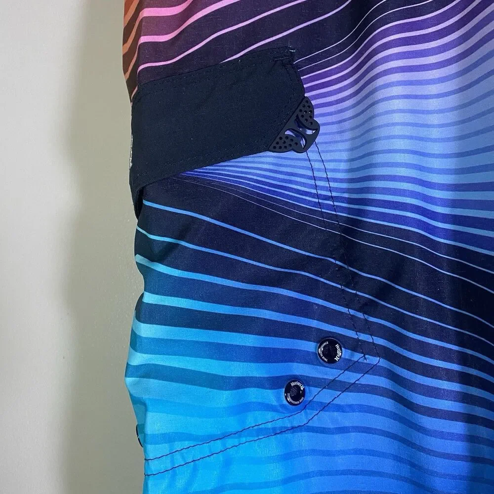 Hurley Phantom Genesis Boardshorts Rainbow Colors Size 36